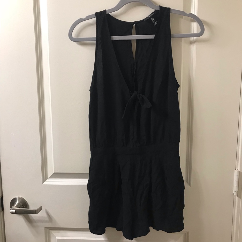 Black Bow Romper